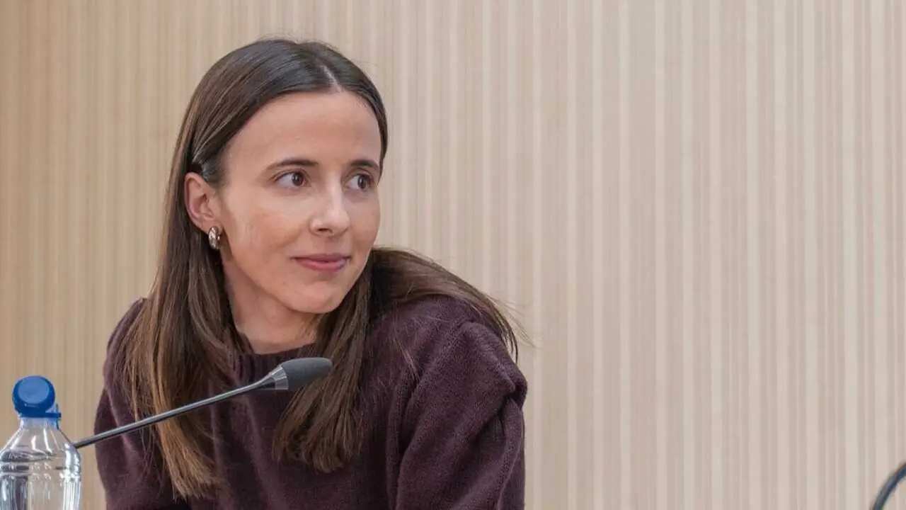 Paz Mar&iacute;n durante una intervenci&oacute;n