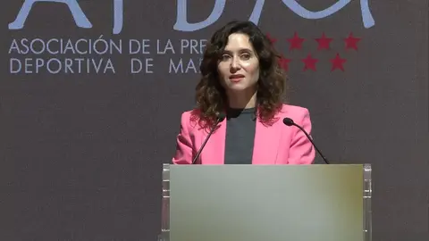 Ayuso Premios Asociaci&oacute;n Prensa Deportiva - Comunidad de Madrid