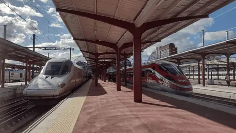 Trenes de alta velocidad en Madrid - Foto de Adif