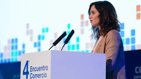 Isabel D&iacute;az Ayuso, en el IV Encuentro Anual de Comercio Somos comercio - Foto Comunidad de Madrid