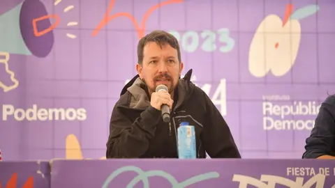 Pablo Iglesias en un acto de Podemos - Servimedia