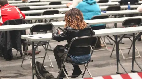 Foto de archivo de un examen de oposici&oacute;n - de Ayuntamiento de Madrid