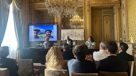 Presentaci&oacute;n de Traves&iacute;a a caballo, de Andr&eacute;s Montero J. en la Casa de Am&eacute;rica