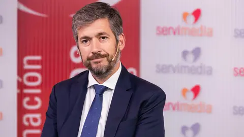 Miguel &Aacute;ngel Garc&iacute;a Mart&iacute;n durante una entrevista en Servimedia - Jorge Villa