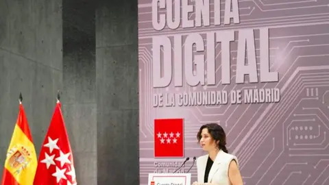 D&iacute;az Ayuso presenta Cuenta Digital - Comunidad de Madrid