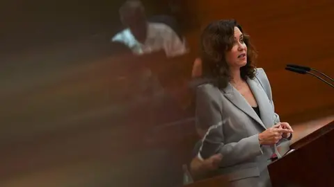 D&iacute;az Ayuso durante su intervenci&oacute;n en el Debate del Estado de la Regi&oacute;n - Comunidad de Madrid