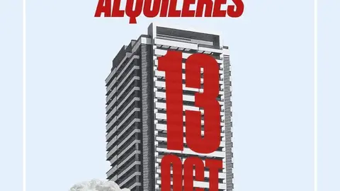 Cartel Manifestaci&oacute;n - Sindicato de Inquilinas e Inquilinos de Madrid / X