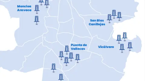 Infograf&iacute;a de las nuevas estaciones Bicimad - Foto Ayuntamiento de Madrid