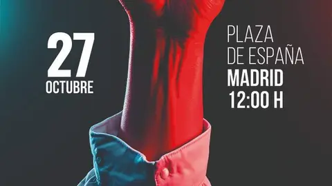 Cartel Manifestaci&oacute;n POR LA PAZ