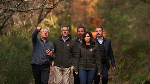 D&iacute;az Ayuso durante su visita al bosque del Hayedo de Montejo - Foto Comunidad de Madrid