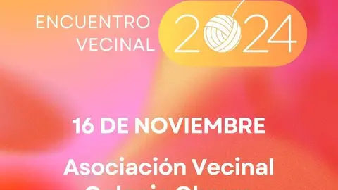 Cartel Encuentro vecinal 2024