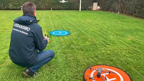 Drones y medidores láser para inspecciones urbanísticas - Foto Comunidad de Madrid