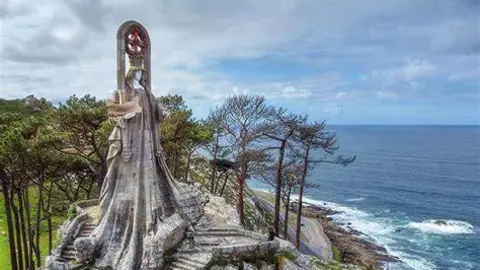 ANTONIO PALACIOS. VIRGEN DE LA ROCA, BAIONA. PONTEVEDRA