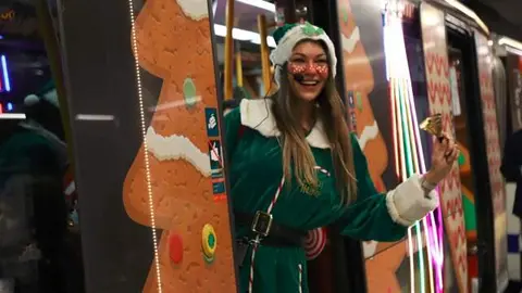 El tren de la Navidad del Metro de Madrid - Foto Comunidad de Madrid