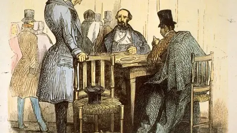 Madrid. - El caf&eacute; rom&aacute;ntico "El Parmasillo" 1836 - Museo de Historia de Madrid