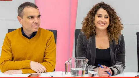 La nueva secretaria de Política Económica y Transformación Digital, Enma López, en la reunión de la Ejecutiva en Ferraz - Foto de PSOE