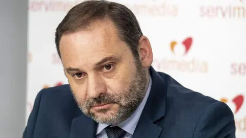 El exministro José Luis Ábalos en una entrevista en Servimedia | Foto de Jorge Villa/Servimedia