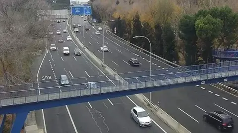Tramo de la autovía A-3 en Madrid - Foto DGT