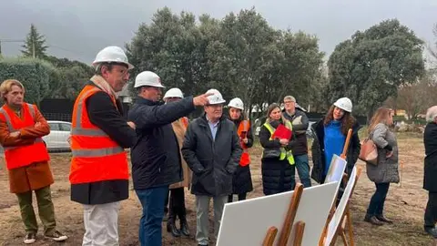 El viceconsejero de Presidencia y Administración Local, José Antonio Sánchez, en su visita a El Escorial - Foto Comunidad de Madrid
