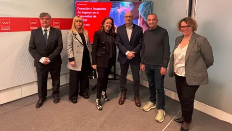 La consejera Matute, en la presentación del último balance de actividad de la Oficina Regional de Coordinación de Trasplantes - Foto Comunidad de Madrid