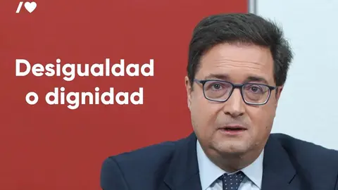 Óscar López, en rueda de prensa - Foto del PSOE de Madrid