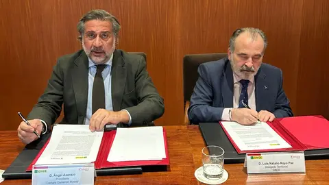Firma del convenio entre la Cámara de Comercio de Madrid y ONCE