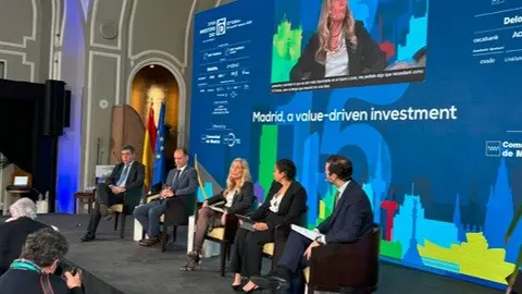 Rocío Albert, durante su intervención en el Spain Investors Day - Foto Comunidad de Madrid