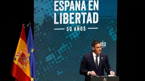 Pedro Sanchez en el 50 aniversario de la muerte de Franco
