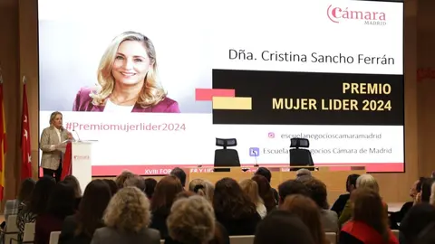 Cristina Sancho Ferrán, Premio Mujer Lider 2024 Cámara de Comercio de Madrid