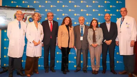La consejera Matute, en el XXIV Curso Internacional Teórico-Práctico de Patología de Rodilla de la Clínica CEMTRO - Foto Comunidad de Madrid