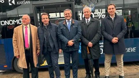 Jorge Rodrigo, en la presentación de este proyecto piloto en Leganés - Foto Comunidad de Madrid