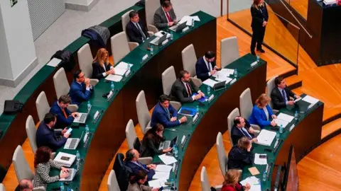 La bancada del PP en el Pleno - Foto Ayuntamiento de Madrid