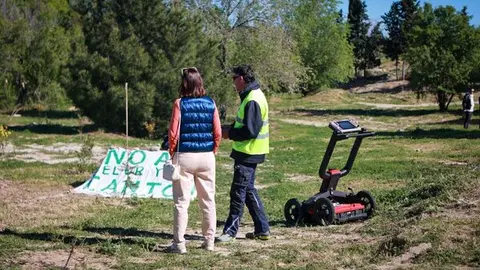Georadar junto a la zona del cantón de Montecarmelo | Foto de PSOE