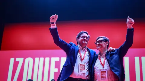 &Oacute;scar L&oacute;pez  y Salvador Illa