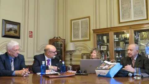 Miguel Ángel Puig-Samper, Basilio Rodríguez Cañada, Pilar Domínguez Prats y Andrés  Valverde