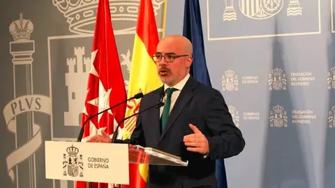 Delegado del Gobierno en rueda de prensa - Foto Delegación del Gobierno en Madrid