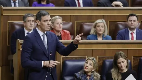 Sánchez en el Pleno del Congreso de este miércoles - Foto Congreso