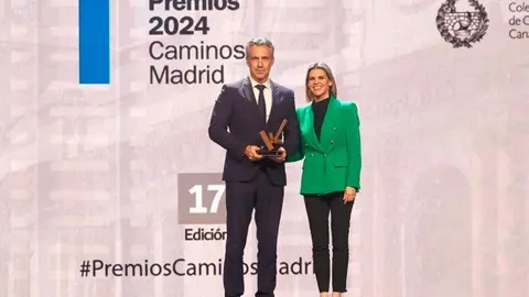 El consejero Novillo ha recogido hoy el galardón en la categoría de  Sostenibilidad y Solidaridad - Foto Comunidad de Madrid