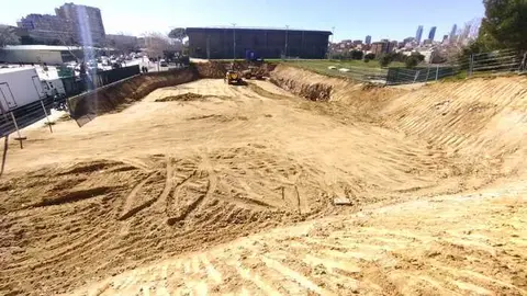 Socavón polideportivo Hortaleza