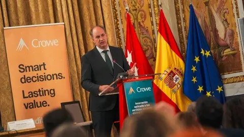 El consejero López-Valverde en la clausura de un evento sobre el impacto de las tecnologías en la sociedad - Foto Comunidad de Madrid