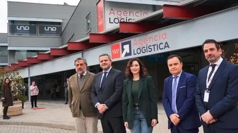 Isabel Díaz Ayuso en las instalaciones de la nueva Agencia Logística - Foto Comunidad de Madrid