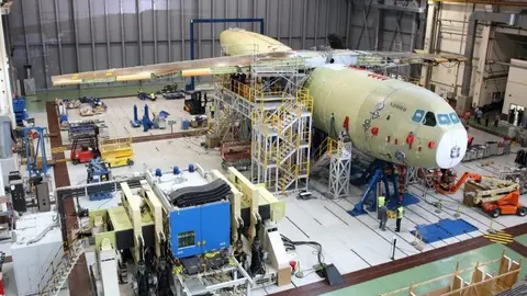 Mantenimiento de los medios empleados por Airbus en la fabricación, ensamblaje y testeo de aviones y drones militares en su planta de Getafe