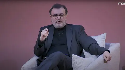 Ángel Badillo Matos, investigador principal del Real Instituto Elcano, durante la jornada de desinformación de la Fundación Juan March