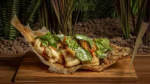 Gallo de costa estilo thai