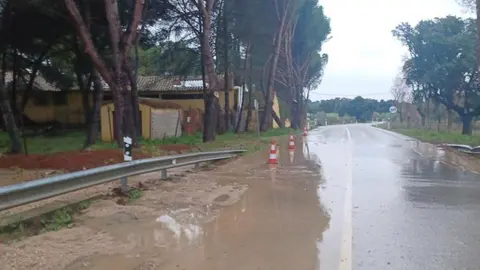 Carretera inundada | Foto de Emergencias de la Comunidad de Madrid
