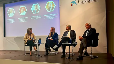 La consejera Albert, durante su participación en el Foro Avanza Corredor - Foto Comunidad de Madrid