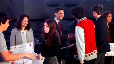 El consejero de Educación, Ciencia y Universidades, hoy en la entrega de diplomas del campeonato - Foto Comunidad de Madrid