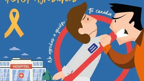 Cartel agresiones sanitarios