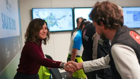 Díaz Ayuso en la Agencia de Seguridad y Emergencias Madrid 112 (ASEM112) - Foto Comunidad de Madrid