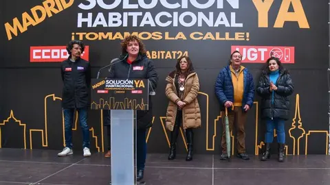 Madrid se moviliza contra los desahucios y los fondos buitre en defensa del derecho a una vivienda digna -UGT Madrid